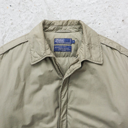 Polo Ralph Lauren A-2 Bomber Puffer Jacket - 80s (M)