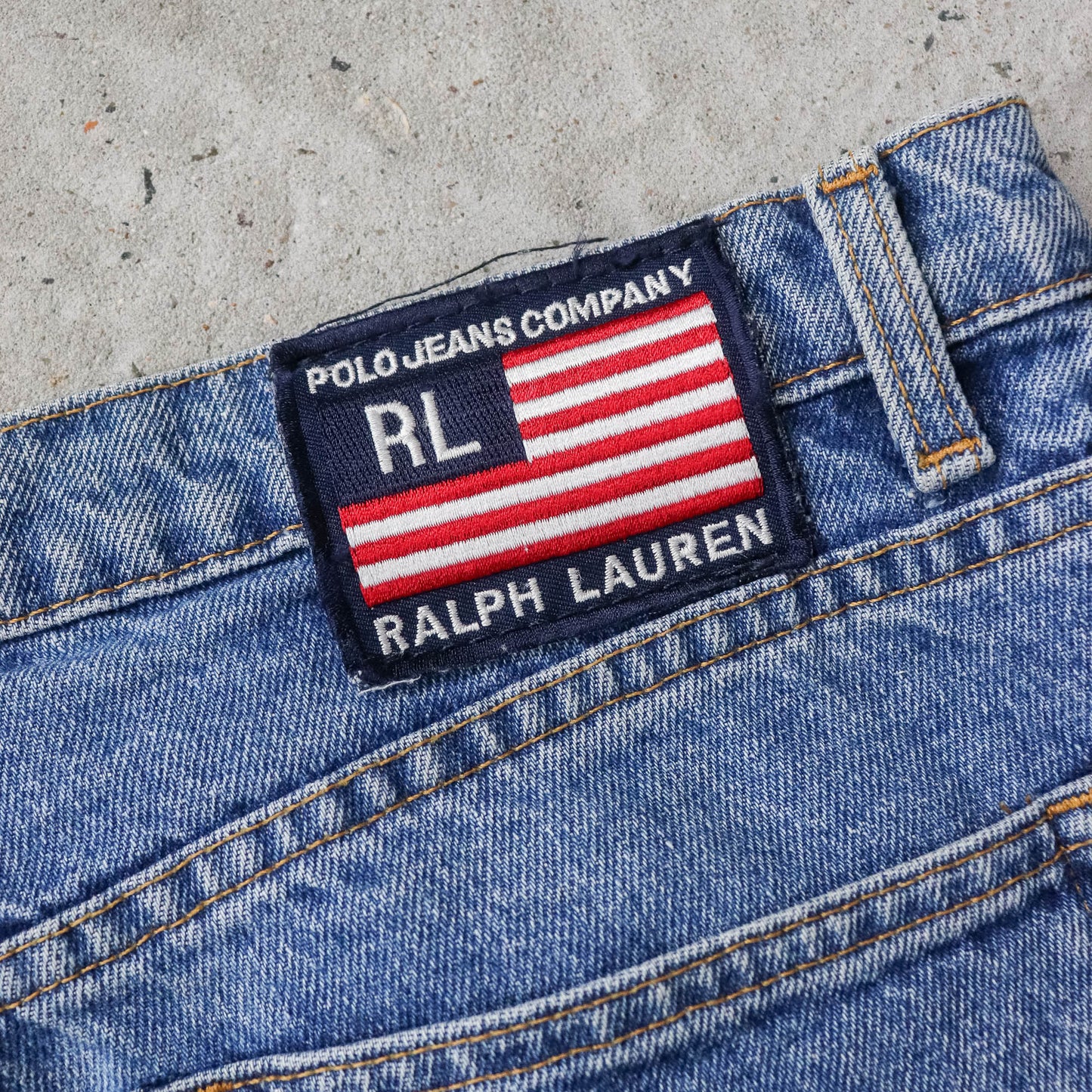 Polo Ralph Lauren Mid Wash Denim Jeans - 90s (34x31) - AL Vintage