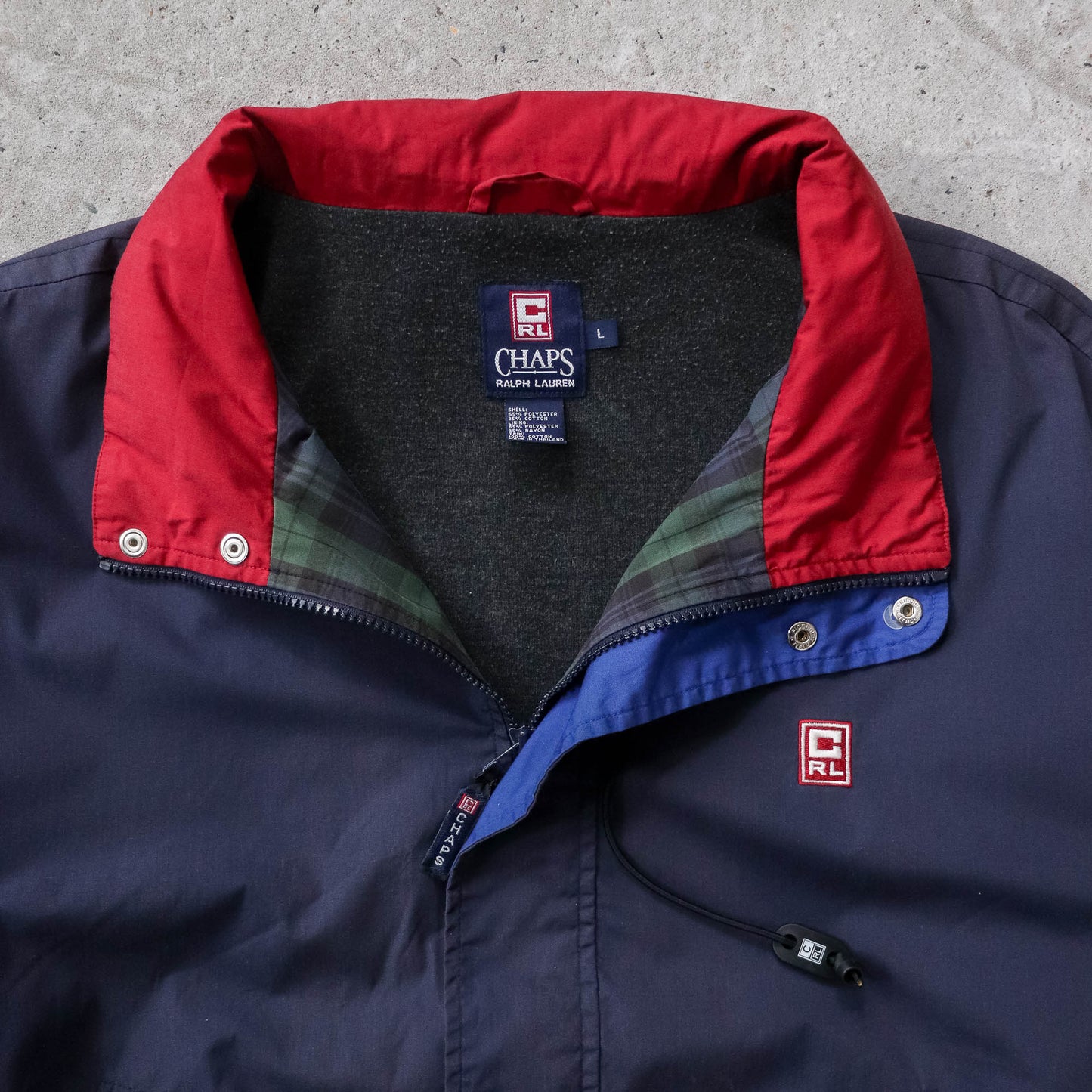 Chaps Ralph Lauren Sailing Windbreaker Jacket - 90s (L) - AL Vintage