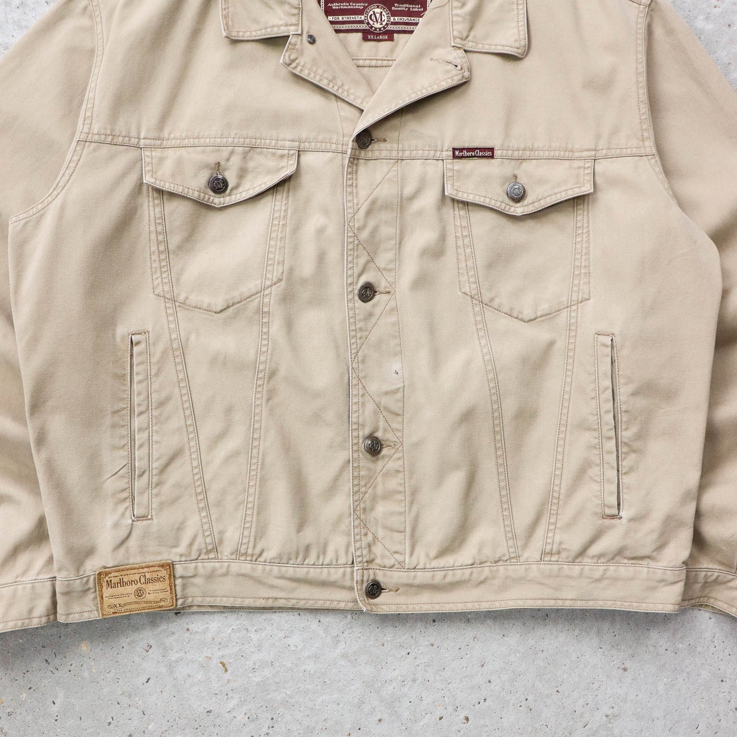 Marlboro Classics Canvas Trucker Jacket - 90s (L)