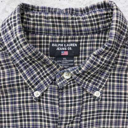 Polo Ralph Lauren Plaid Button Up Shirt - 2000s (XL)