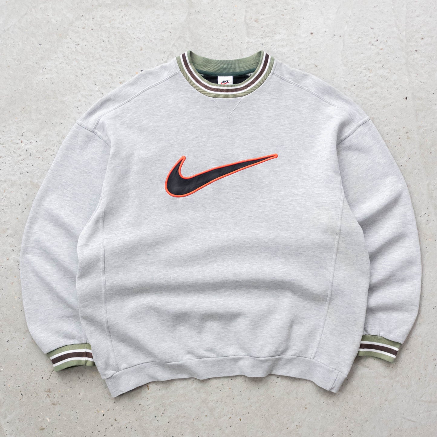 Nike Big Swoosh Ringer Sweatshirt - 90s (XL)
