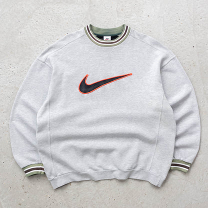 Nike Big Swoosh Ringer Sweatshirt - 90s (XL)