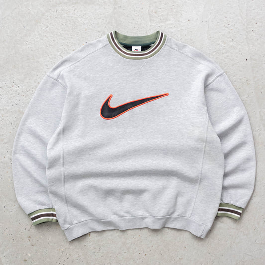 Nike Big Swoosh Ringer Sweatshirt - 90s (XL)