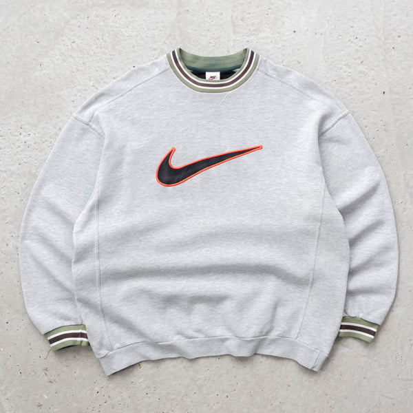 Nike Big Swoosh Ringer Sweatshirt - 90s (XL)