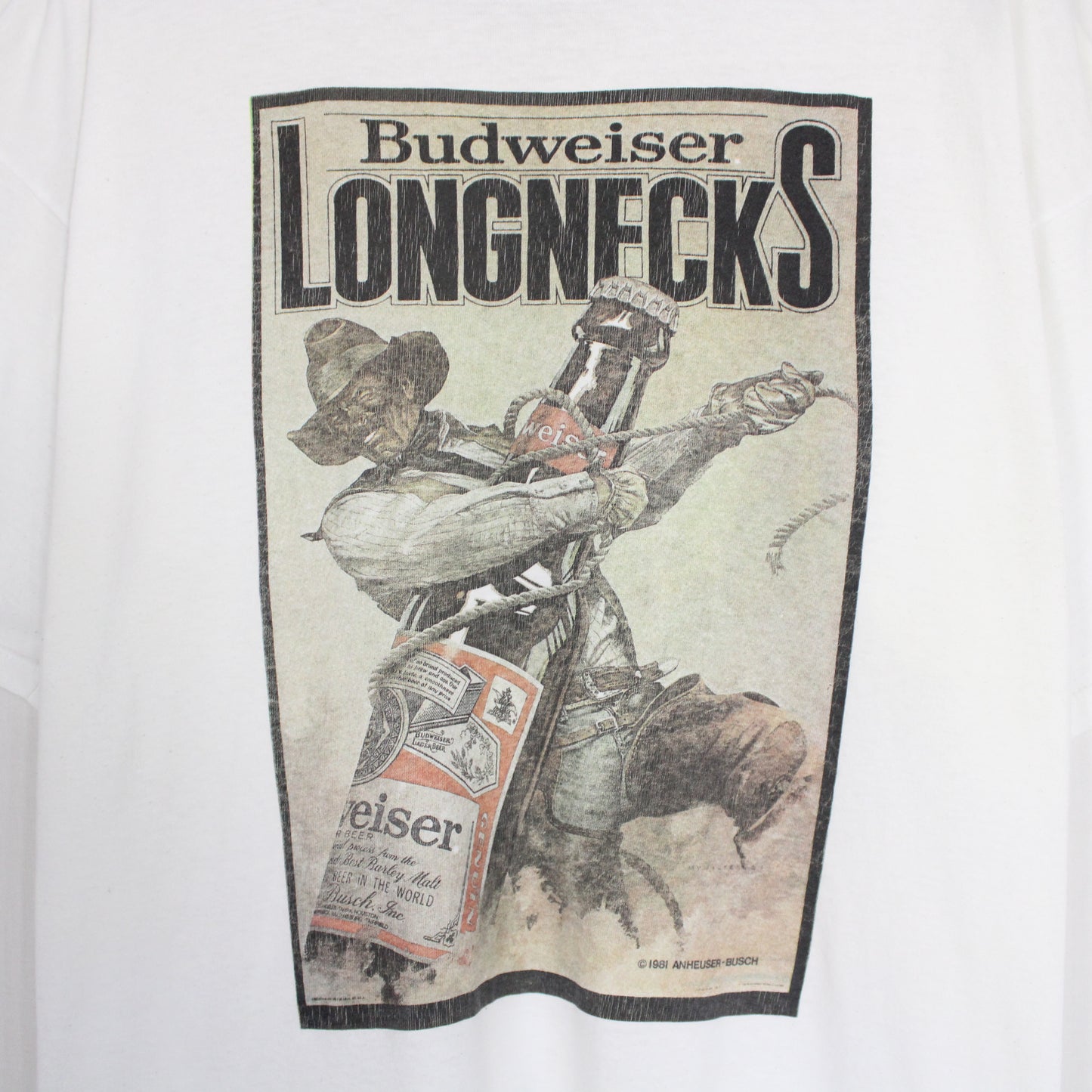 Vintage 90's Budweiser Longnecks Tee - L