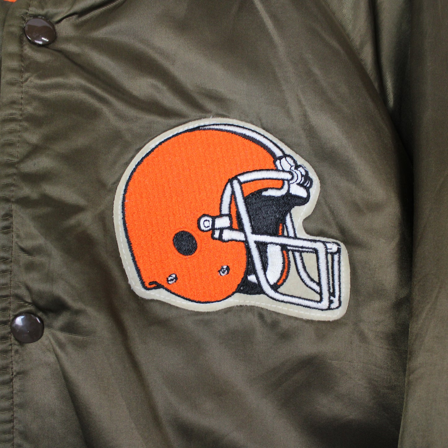 Vintage Cleveland Browns Satin NFL Jacket - L