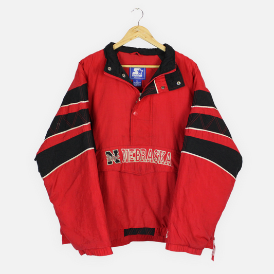 Vintage Nebraska Huskers NCAA Starter Jacket - XL