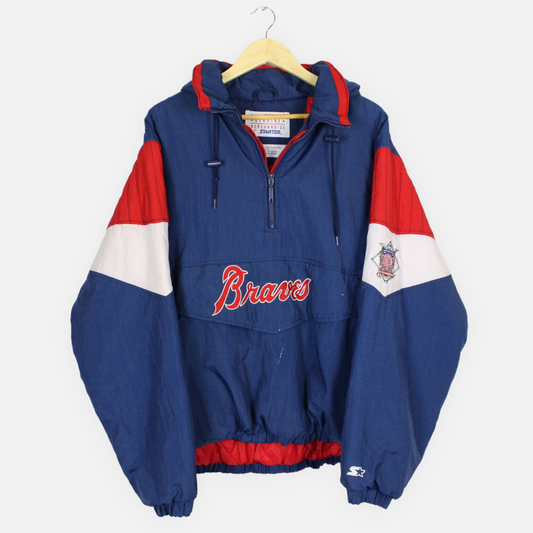 Vintage Atlanta Braves MLB Starter Jacket - L