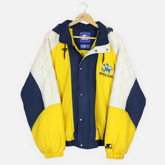 Vintage Notre Dame NCAA Starter Jacket - L