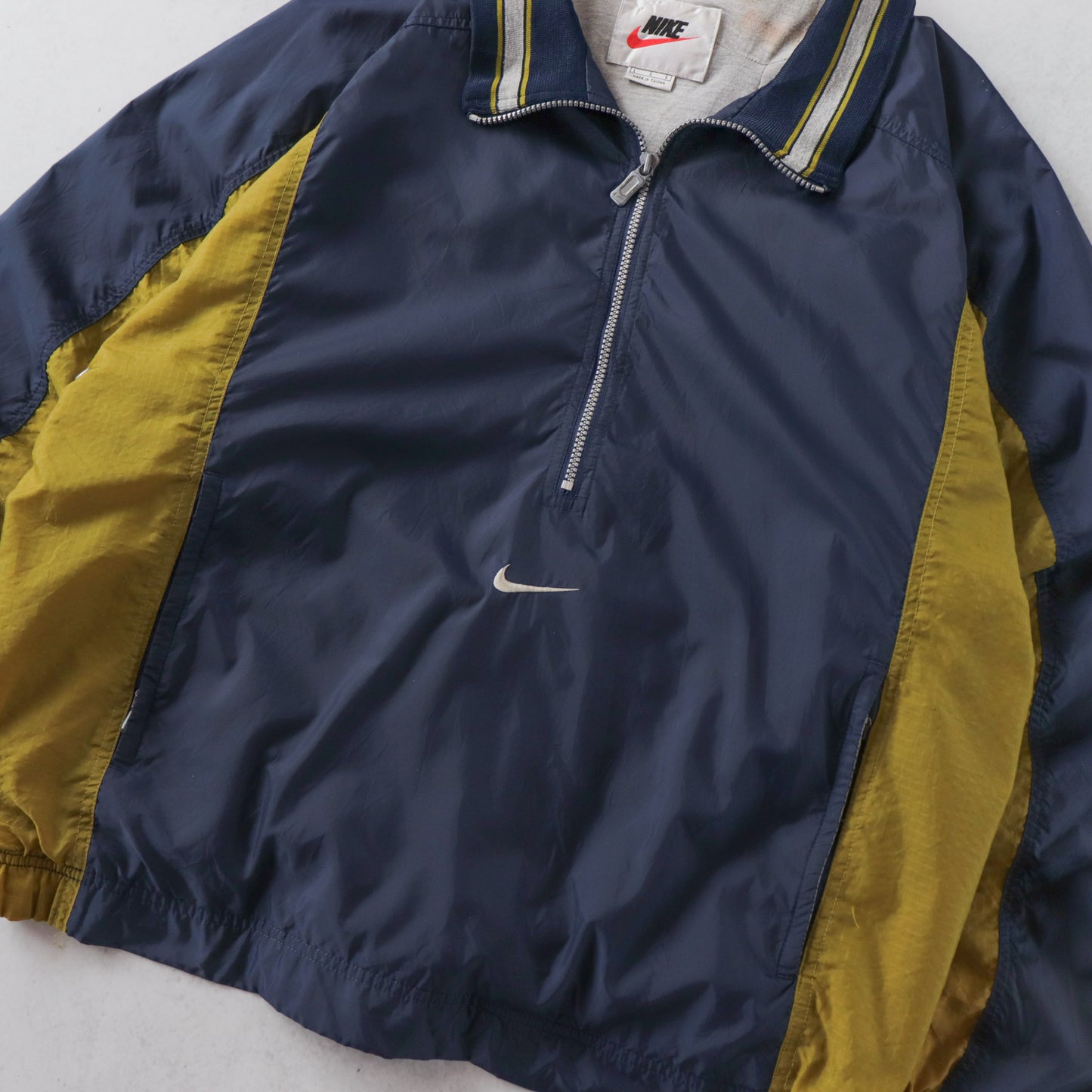 Vintage 90s Nike Swoosh 1/4 Zip Pullover Jacket - L