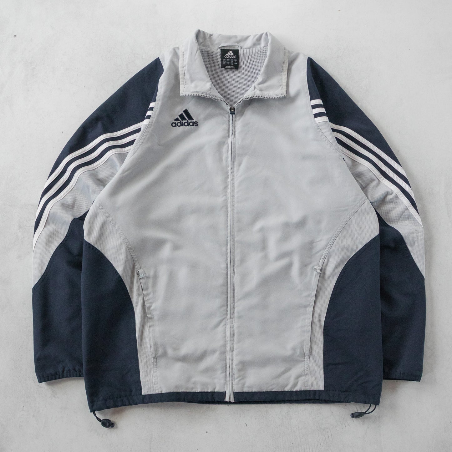 Vintage 2000s Adidas 3-Stripe Windbreaker Jacket - L