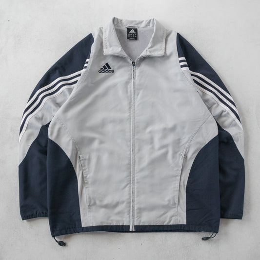 Vintage 2000s Adidas 3-Stripe Windbreaker Jacket - L