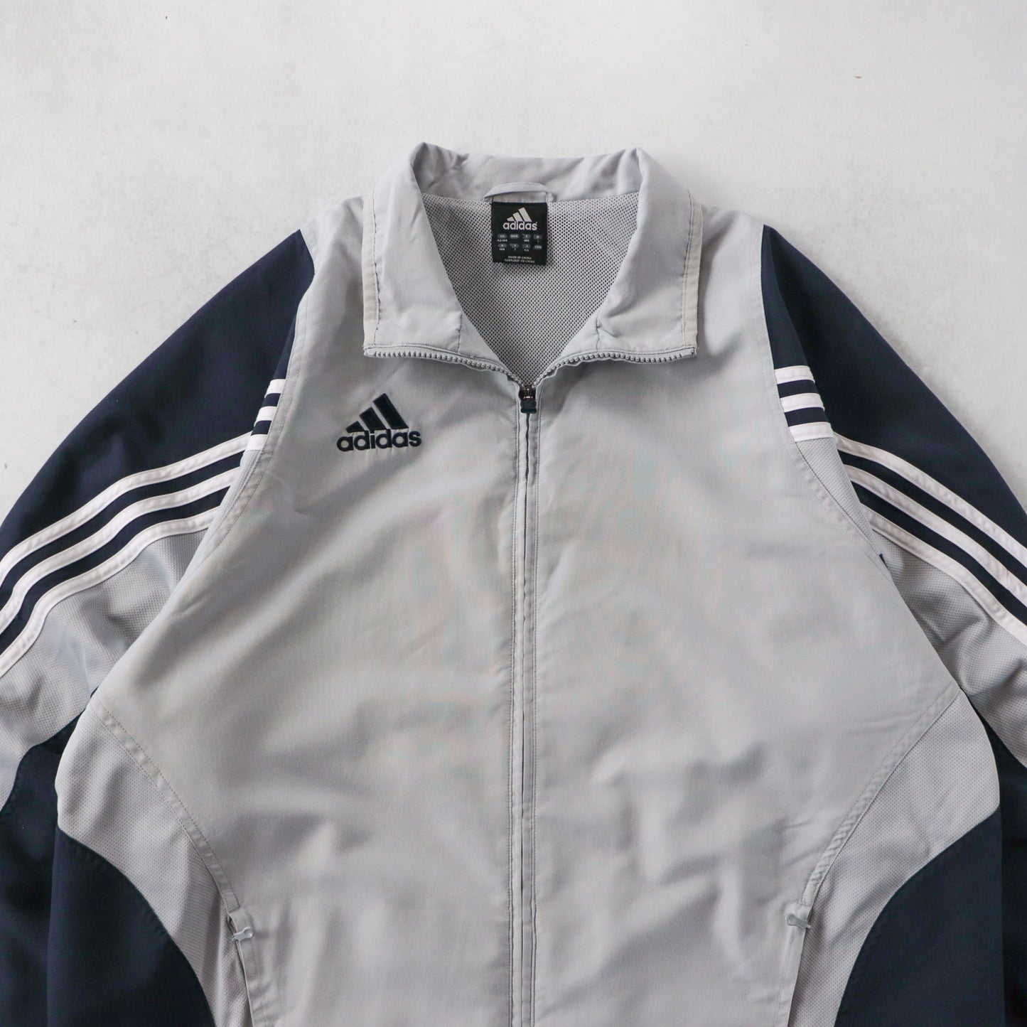 Vintage 2000s Adidas 3-Stripe Windbreaker Jacket - L