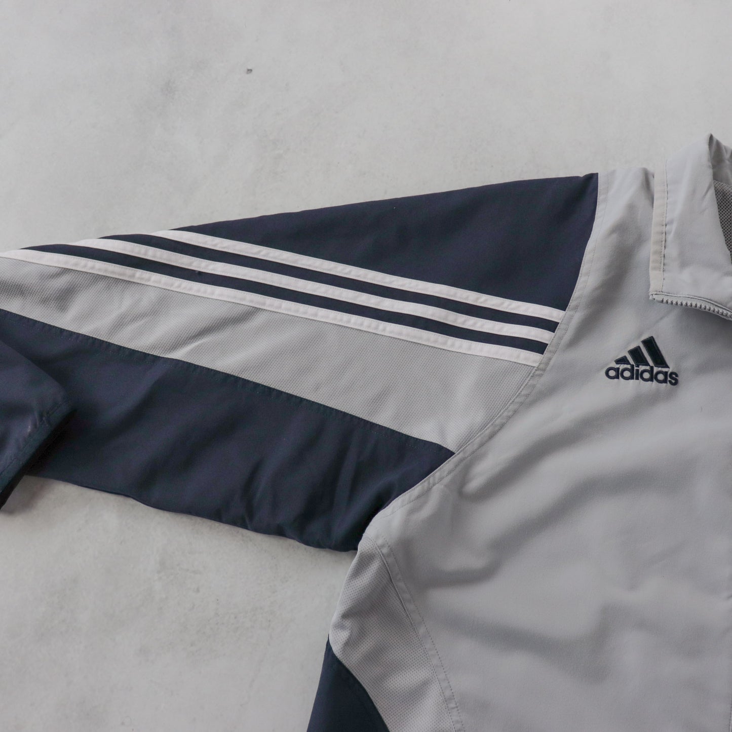 Vintage 2000s Adidas 3-Stripe Windbreaker Jacket - L