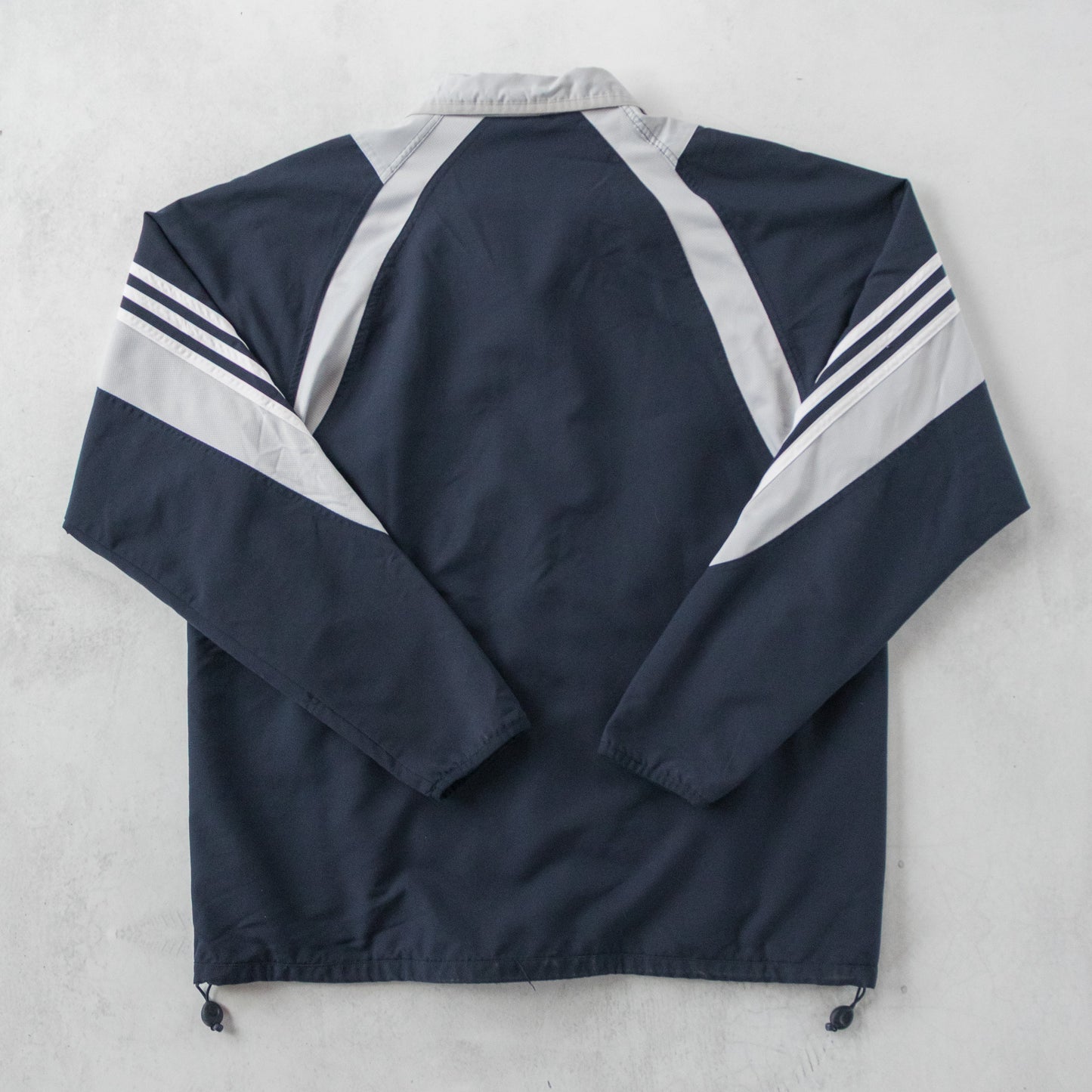 Vintage 2000s Adidas 3-Stripe Windbreaker Jacket - L