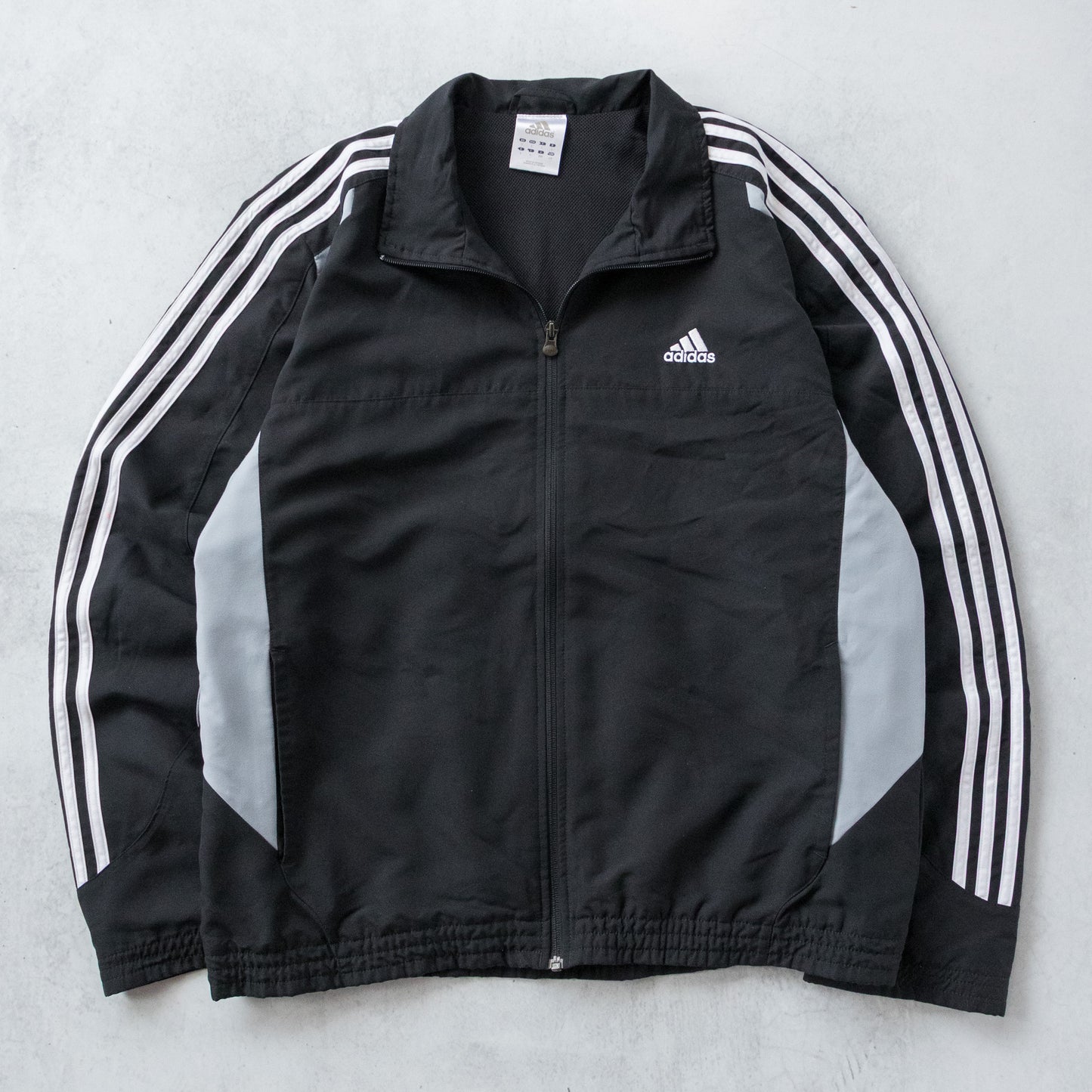 Vintage 2000s Adidas 3-Stripe Windbreaker Jacket - L