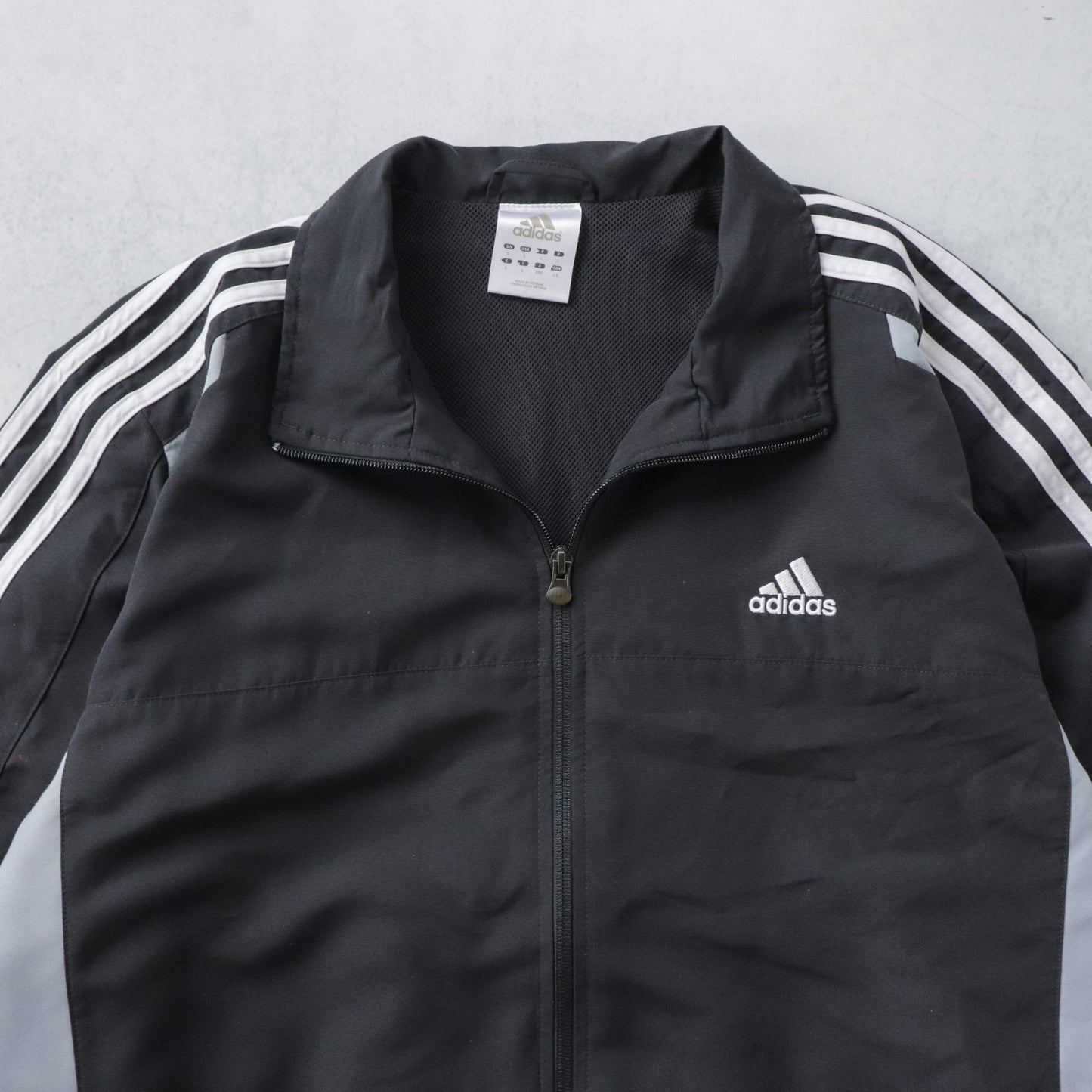 Vintage 2000s Adidas 3-Stripe Windbreaker Jacket - L