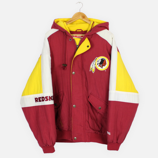 Vintage Washington Redskins Apex One Windbreaker Jacket Size