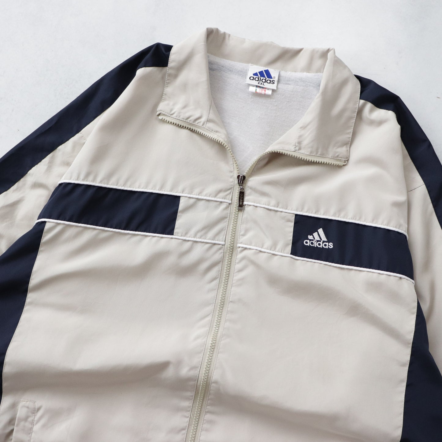 Vintage 90s Adidas Two-Tone Windbreaker Jacket - XXL