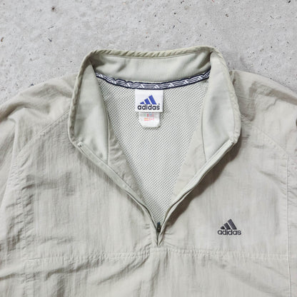 Adidas 3-Stripe 1/4 Zip Windbreaker Jacket - 90s (XL)
