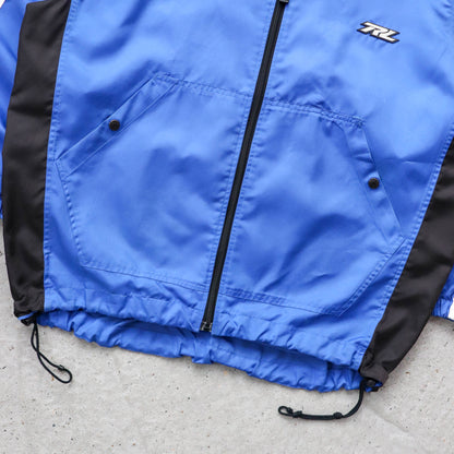Polo Sport Spellout Hooded Windbreaker Jacket - 90s (M)