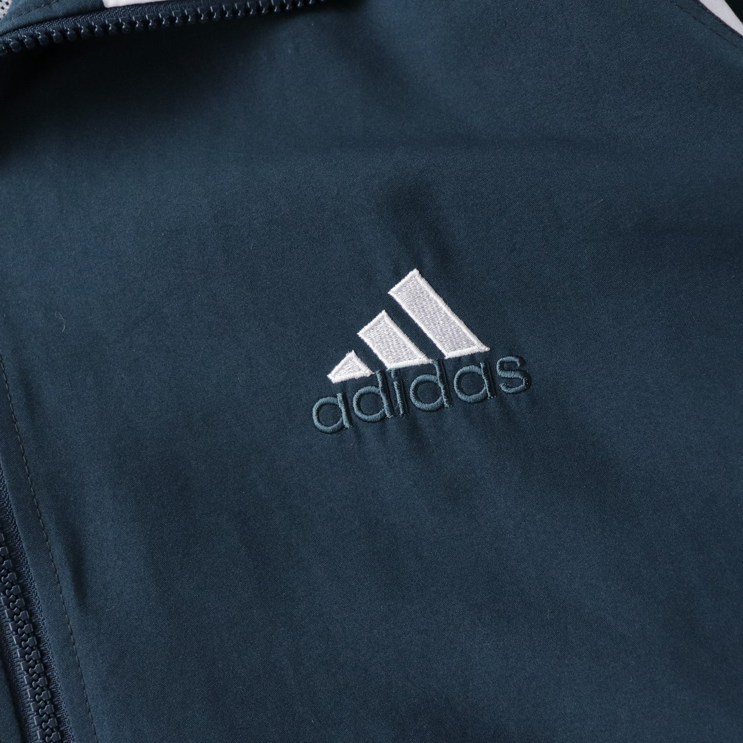 Vintage 90s Adidas 3-Stripe Windbreaker Jacket - M