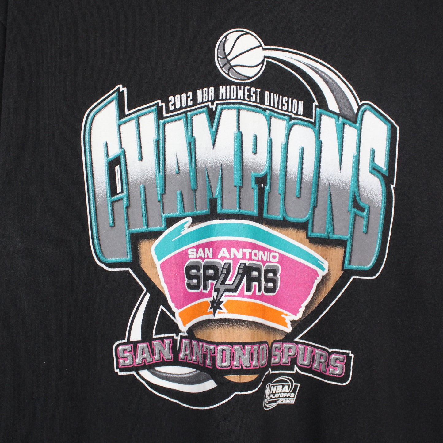 Vintage 2002 San Antonio Spurs NBA Tee - L