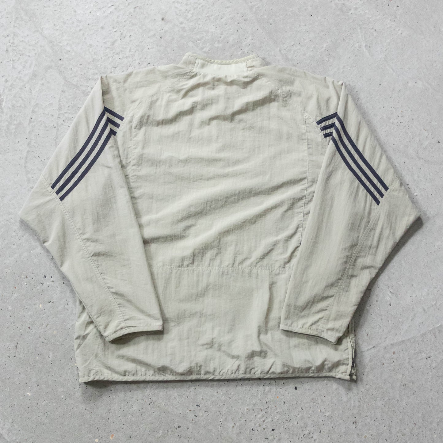 Adidas 3-Stripe 1/4 Zip Windbreaker Jacket - 90s (XL)