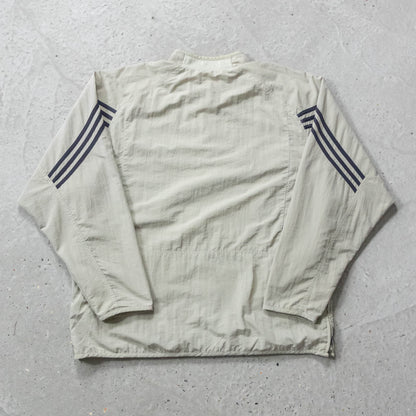 Adidas 3-Stripe 1/4 Zip Windbreaker Jacket - 90s (XL)