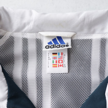 Vintage 90s Adidas 3-Stripe Windbreaker Jacket - M