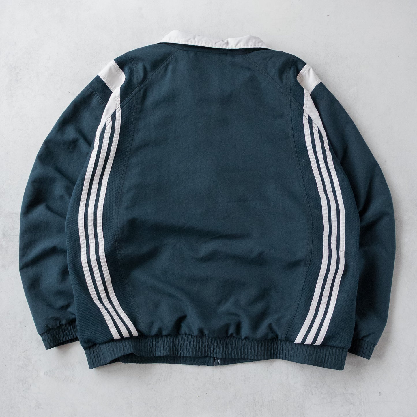 Vintage 90s Adidas 3-Stripe Windbreaker Jacket - M