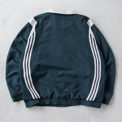 Vintage 90s Adidas 3-Stripe Windbreaker Jacket - M