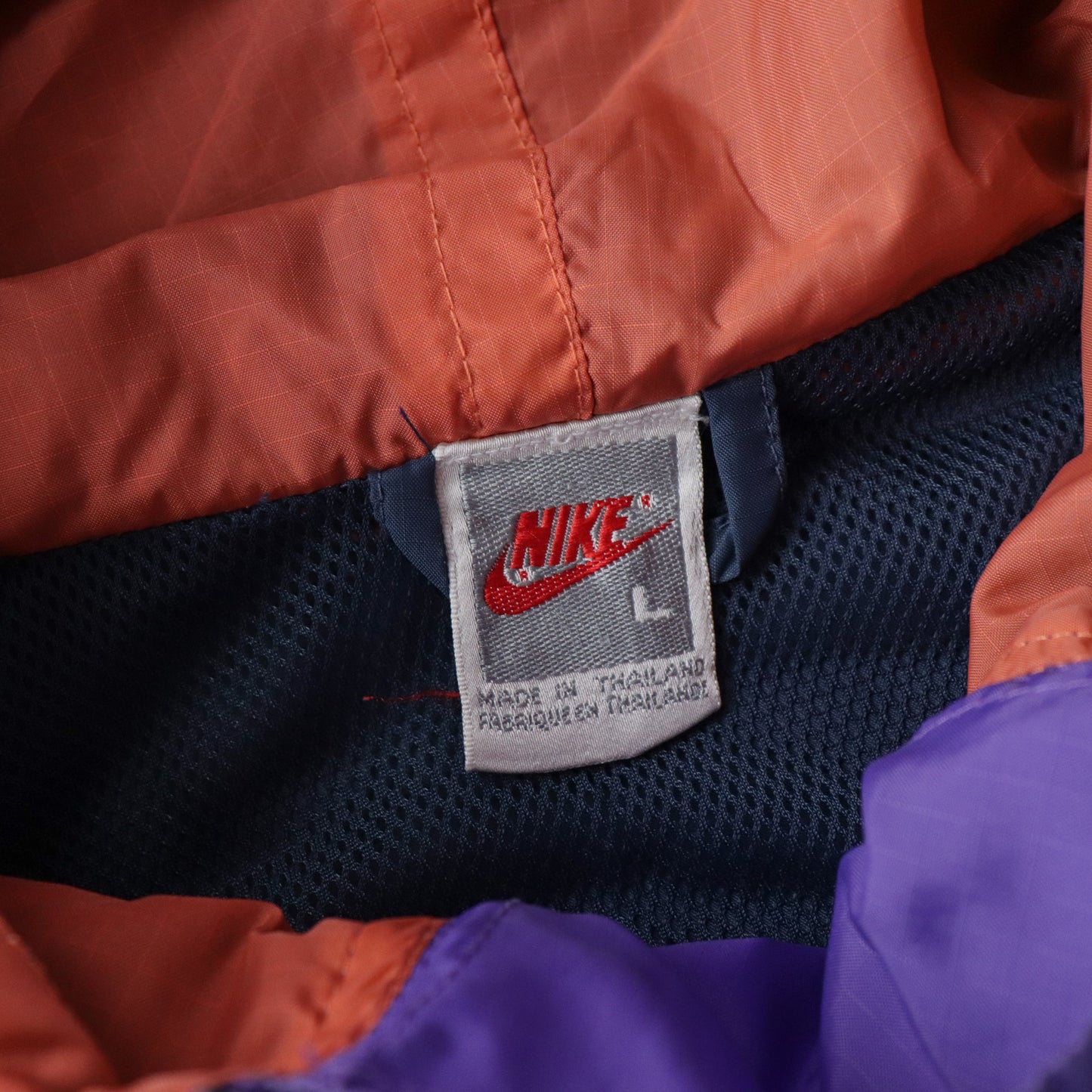 Vintage 80s Nike Abstract 1/4 Zip Anorak Jacket - L