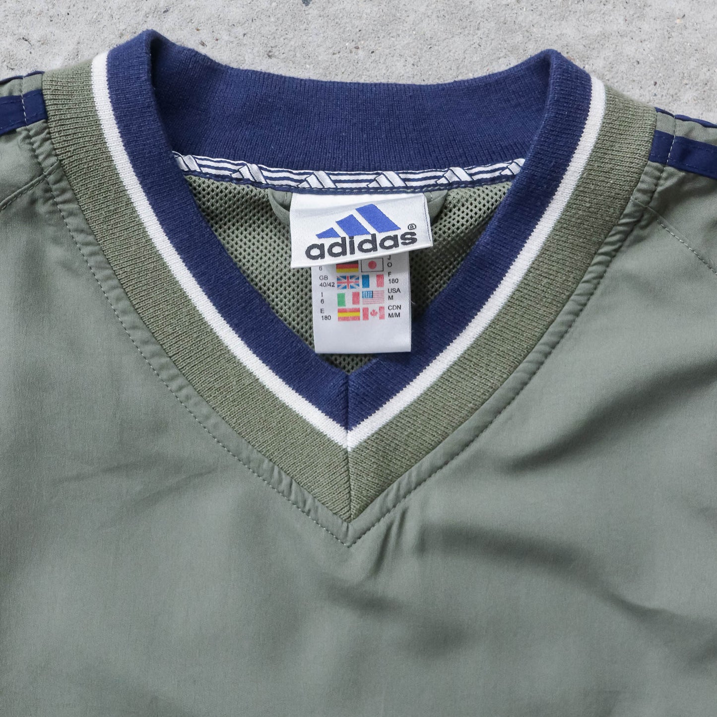 Adidas 3-Stripe Pullover Windbreaker Jacket - 90s (M)