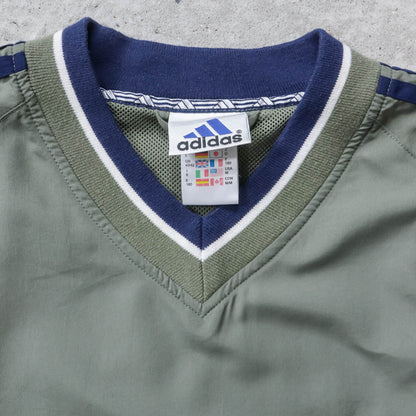 Adidas 3-Stripe Pullover Windbreaker Jacket - 90s (M)