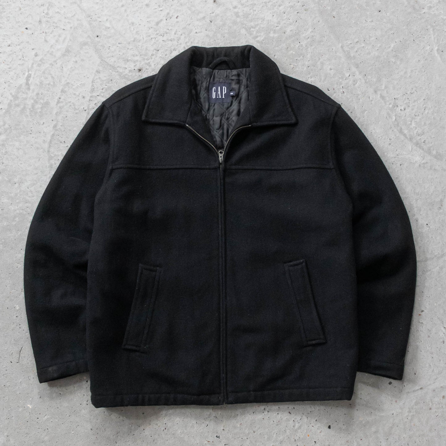 GAP Quilt Lined Wool Harrington Jacket - 90s (M)