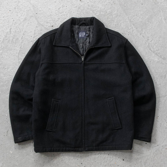 GAP Quilt Lined Wool Harrington Jacket - 90s (M)
