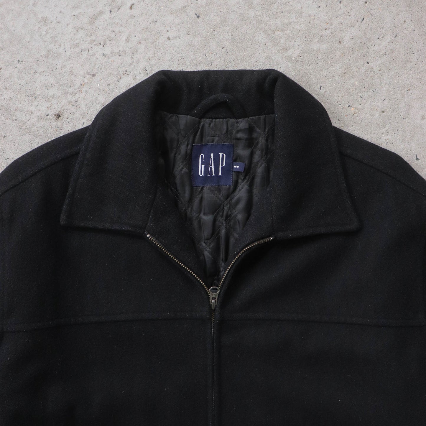 GAP Quilt Lined Wool Harrington Jacket - 90s (M)