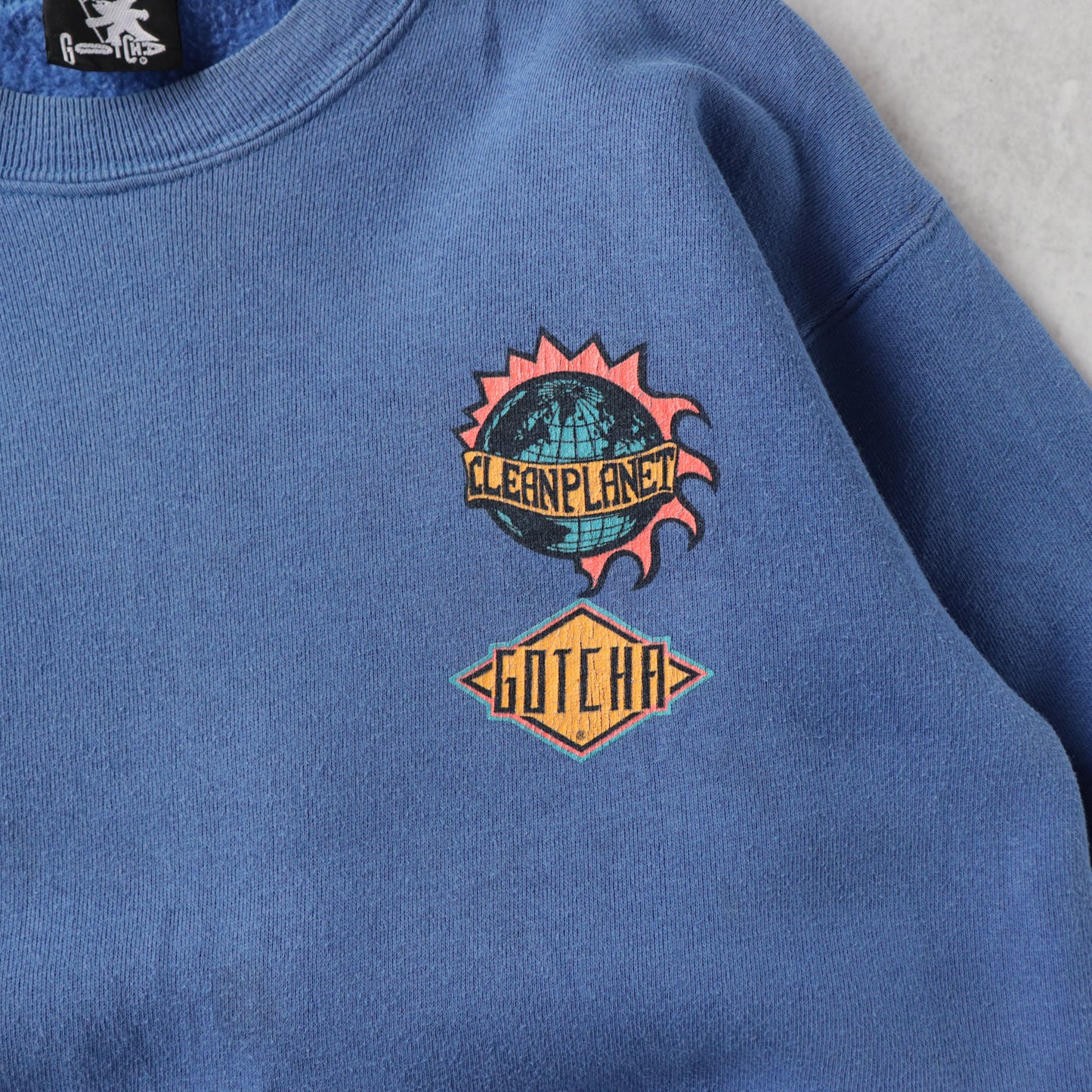 Vintage 80s Gotcha Clean Planet Surf Sweatshirt - S