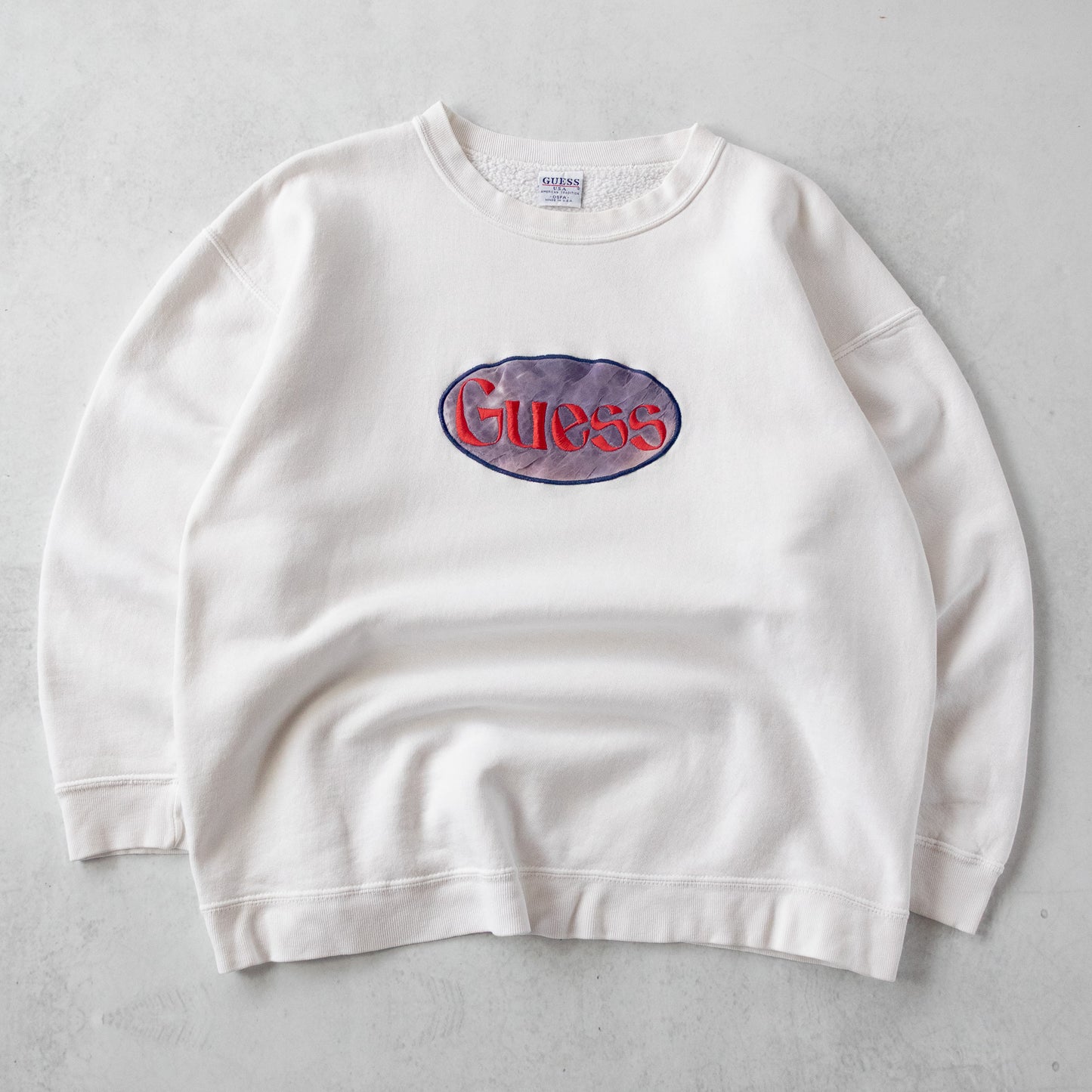 Vintage 90s Guess Spellout Sweatshirt - M