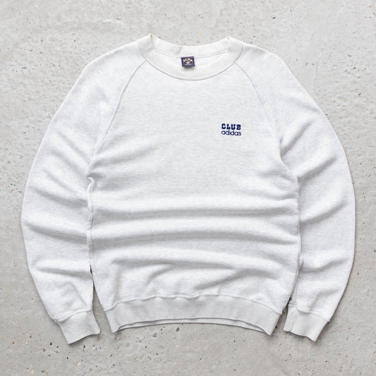 Adidas Club Embroidered Logo Sweatshirt - 80s (S)
