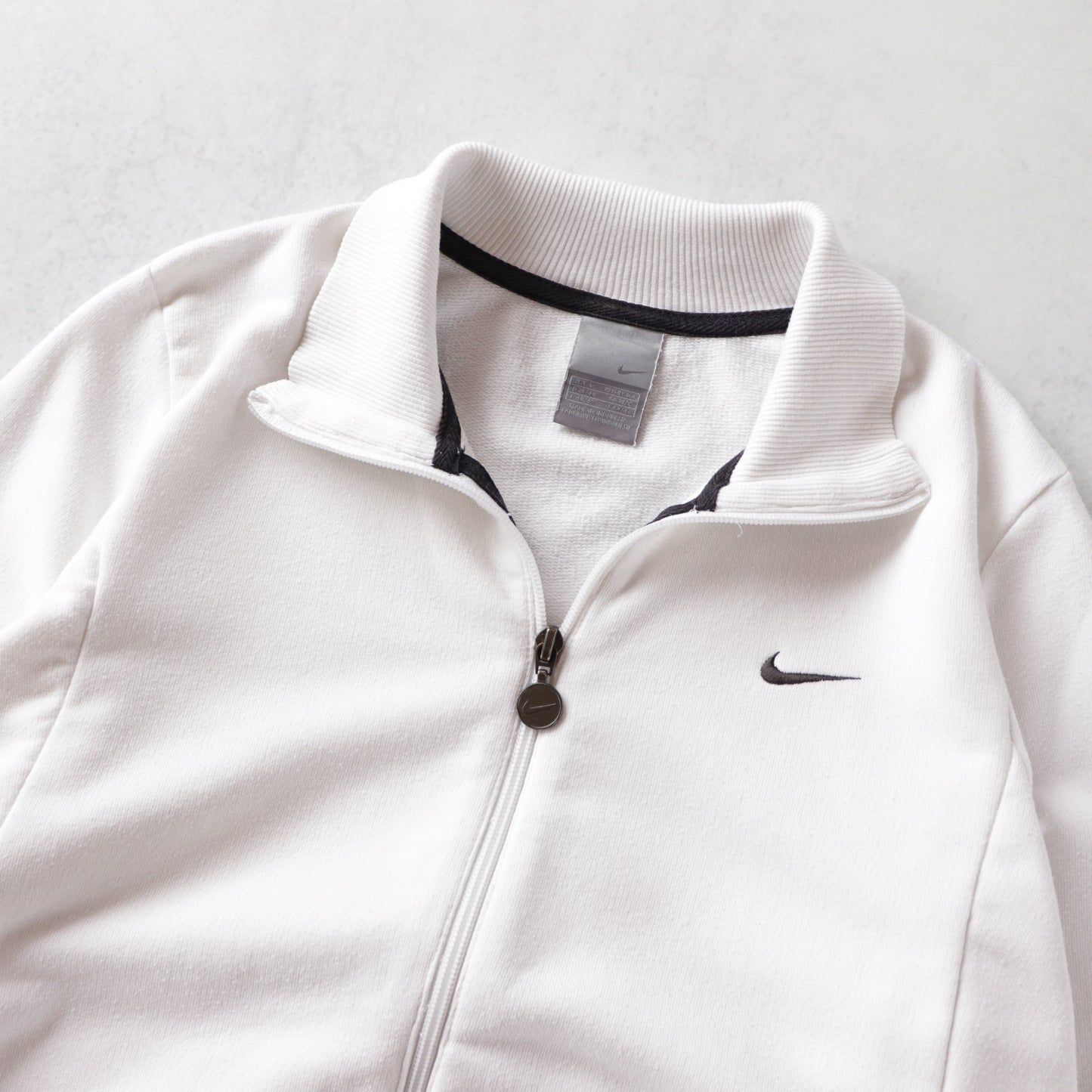 Vintage 2000s Nike Mini Swoosh Zip-Up Sweatshirt - Women's M