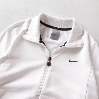 Vintage 2000s Nike Mini Swoosh Zip-Up Sweatshirt - Women's M