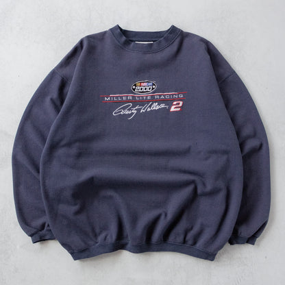 Vintage 90s Miller Lite Racing NASCAR Sweatshirt - M