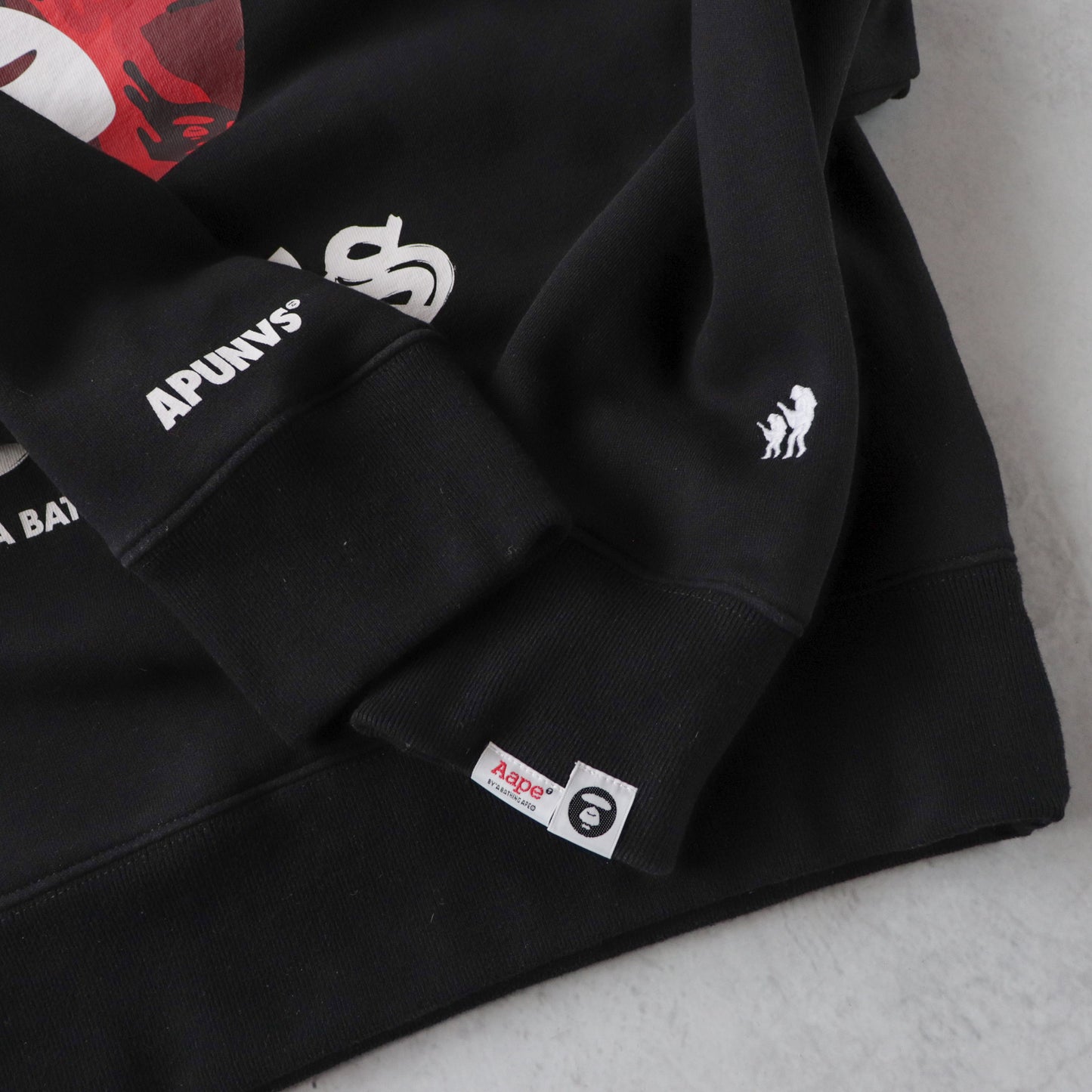 AAPE x Bathing Ape Red Camo Sweatshirt - XL