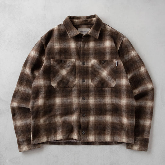Carhartt WIP Cropped Flannel Button-Up Shirt - M