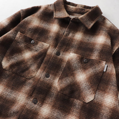 Carhartt WIP Cropped Flannel Button-Up Shirt - M