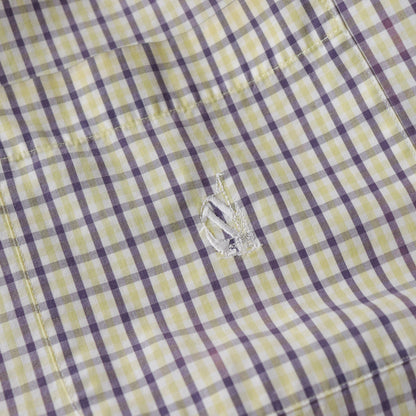 Vintage 90s Nautica Plaid Button-Up Shirt - L