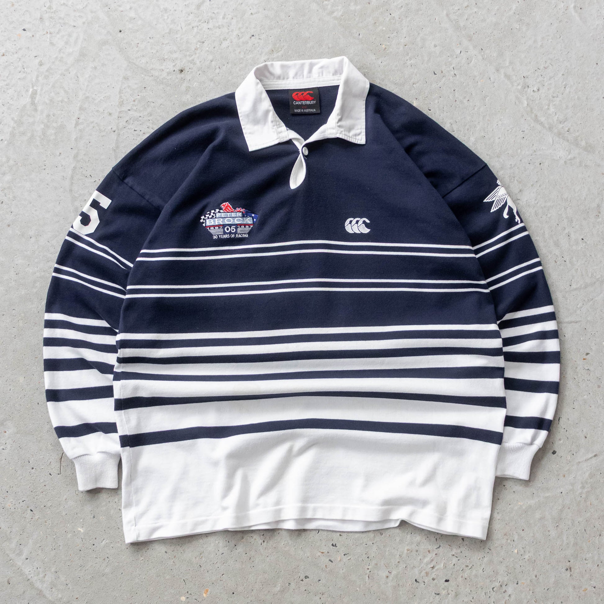 Peter Brock Racing Canterbury Rugby Shirt - 1997 (XXL) - AL Vintage